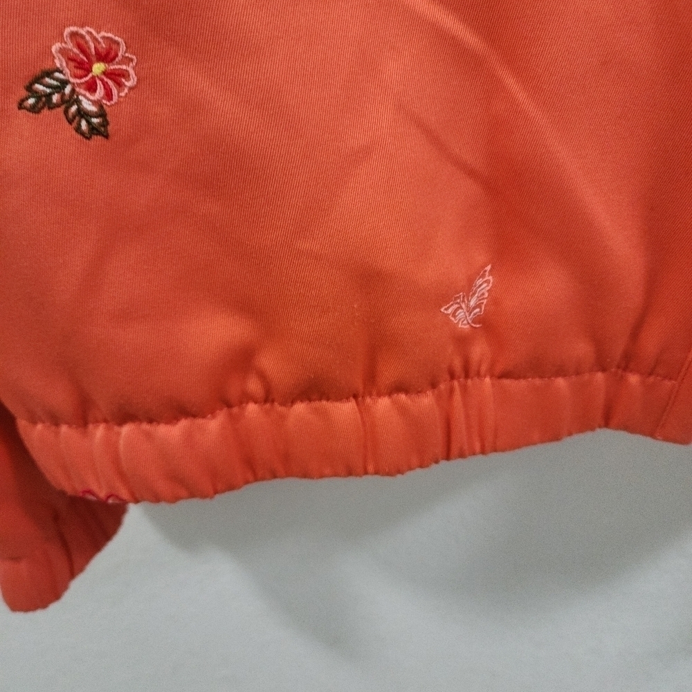 Koret Jacket Women Medium Zip Floral Coral Peach. - Picture 3 of 14
